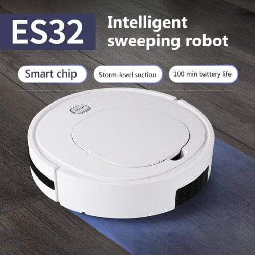 ES32 Home Automatic 1800Pa Intelligent Sweeping Robot Vacuum Cleaner Dust Cleaning Sweeper Low Reduction for Marble Tile Wooden