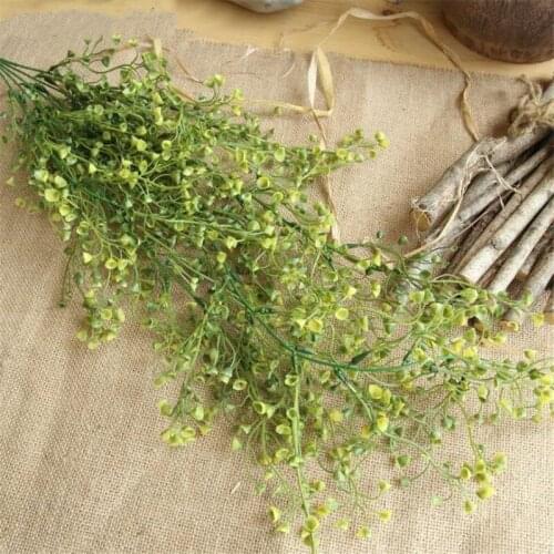 Artificial Plants Grass Wall Hanging Grass Fake Hanging Vine Plant Leaves Garland Home Garden Wall Wedding Party Decoration