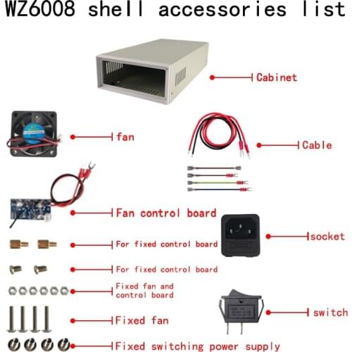 H08 Case Box only housing shell not contain power supply For WZ6008 Adjustable Regulated laboratory power supply