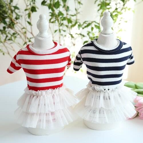 Cat Dog Dress Puppy Skirt Tutu Dogie Small Dog Clothes Summer Yorkshire Chihuahua maltese Pomeranian Clothing Pet Dresses XS