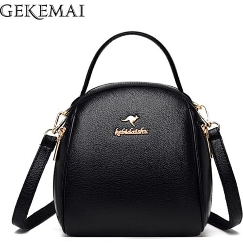 High Quality Leather Solid Color Shoulder Bags Fashion Multifunctional Messenger Bag Letter Design Handbag Mobile Phone Bags