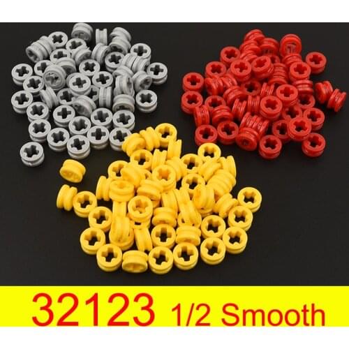 50 pcs 32123 high-tech building blocks Bush 1/2 Smooth with Axle Hole Semi-Reduced parts accessories educational MOC assembly