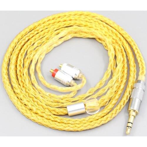LN007361 16 Core OCC Gold Plated Braided Earphone Cable For Sony IER-M7 IER-M9 IER-Z1R