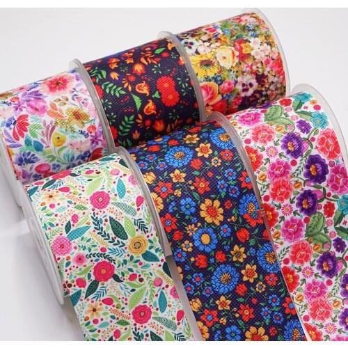 DIY Handmade Materials Printed Grosgrain Ribbon 50 Yard Per Size 53145