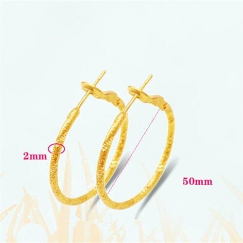 Fashion Lead Nickel Free Women Gold Colour Spring Hoop Earrings Magi Jewelry