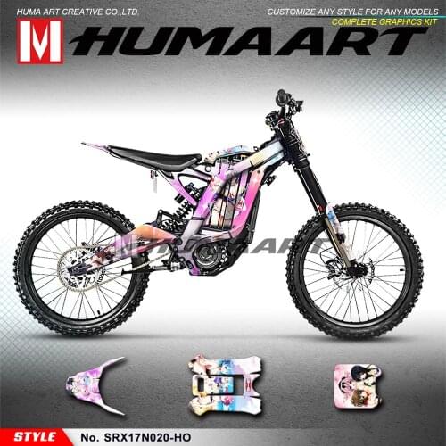 HUMAART Stickers Set for Sur-Ron Light Bee X/S Electric Bike (Style no. SRX17N020-HO), Customizable