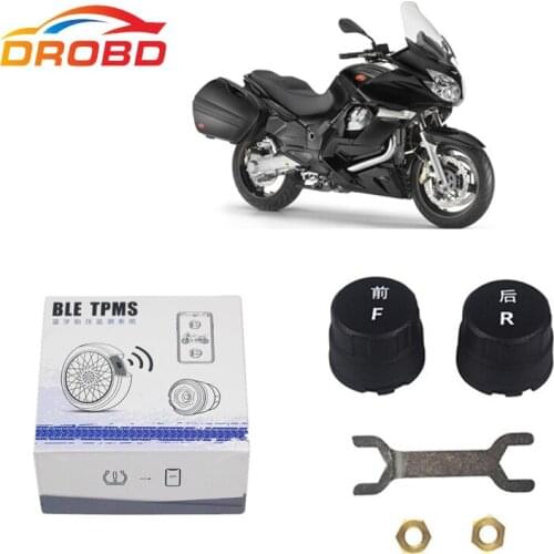 New MOTO TPMS Tire Pressure Monitoring System For Motorcycle Bluetooth 4.0 With 2 External Sensors For IOS / Android motocare