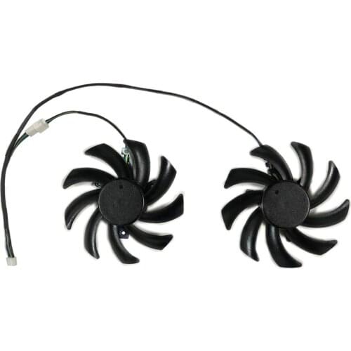 2Pcs/Set T129215SH 4Pin Dual Fan VGA GPU Cooler For VisionTek R9 380X 4gb R9-390 8GB Graphics Video Cards Replace