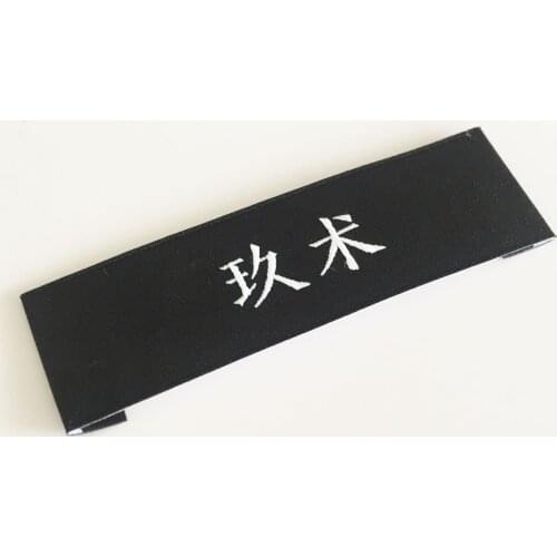 Wholesale Custom Personalized Logo Clothing Care Damask Fabric Woven Labels For Garment