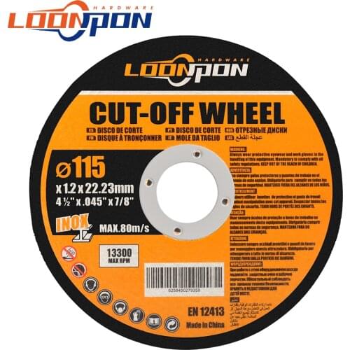 115mm Metal Cutting Discs Stainless Steel Cut Off Wheels 4.5inch Flap Sanding Grinding Discs For Angle Grinder Wheels