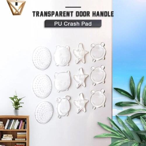 Rubber Home Door Doorknob Back Wall Protector Savor Shockproof Crash Pad Door Stopper Doorknob Rubber Fender Lock Protective