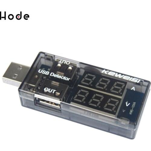 Dual Output USB tester Current Voltage Charging Detector Tester Battery multimeter Ammeter Charger DC 3-7.5V 0-2.5A
