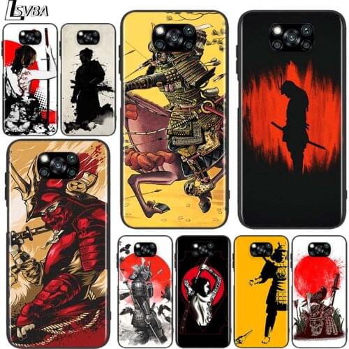 Anime Samurai ninja for Xiaomi Poco X3 NFC X2 M3 M2 F2 F3 Pro C3 F1 A2 Lite Mix3 Play Silicone Soft Black Phone Case