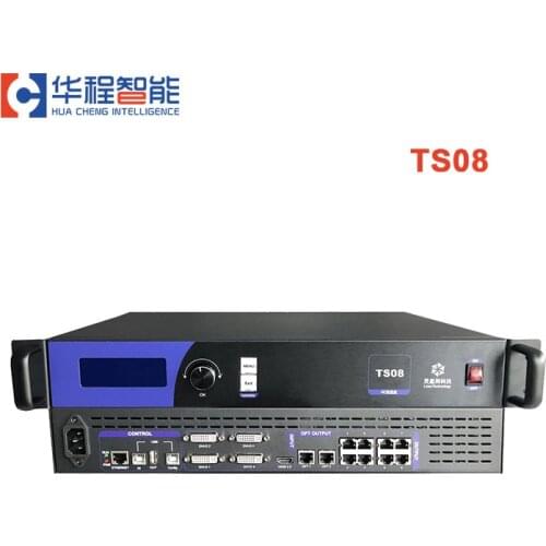 Linsn Control System TS08 Full Color Video Display Controller Support 1HDMI 4DVI For Outdoor P1.875 P2 P3.91 Module