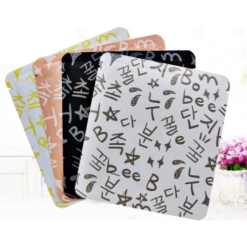 Stylish color foil bag, Heat seal proof Aluminum Foil plastic bag, mask powder / Liquid packing bag Metallic plating Foil Pouch