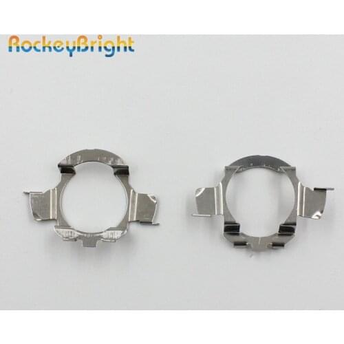 Rockeybright H7 LED adapter base for Volkswagen new Jetta Magotan H7 Metal clip retainer bulb holder for BMW X5 for AUDI A3 A4
