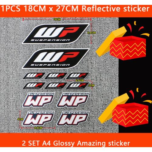 Reflective Motorcycle Decals Tank Stickers Helmet warning Sticker for KTM Ready to Race Beli Honda HRC