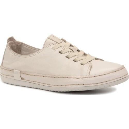 Gedikpasalı Frf 12906 Sand 2021 Summer Season Women 'S Elevator Shoes Real Cow Leather Rubber Tied Sneakers Breathable Casual Comfortable