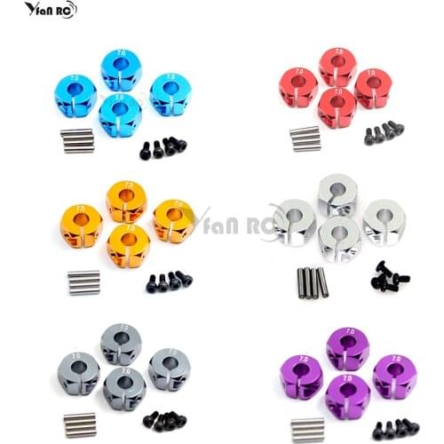 1 Set Bolts 7.0 Wheel Hex 6.0mm Drive Adapter Hub For HSP RC Car Model Vehicle Accessory With Pins & Bolts RC Repair Tool