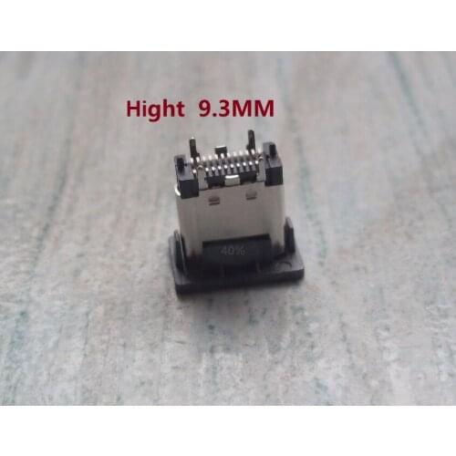 10pcs/lot type c 180 degree 24P 9.3mm Hight USB 3.1 connector for mobile phone charging port connector