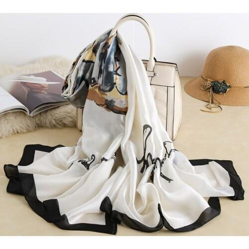 2020 luxury brand women scarf summer soft long size shawls lady wrap pashmina silk scarves female foulard beach stoles