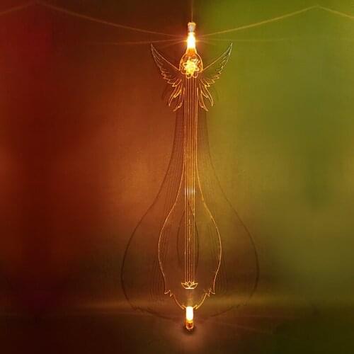 Anime! Onmyoji Kinnara Before and After Awakening Pipa Chinese Ancient Musical Instrument Cosplay Prop Can Be Light