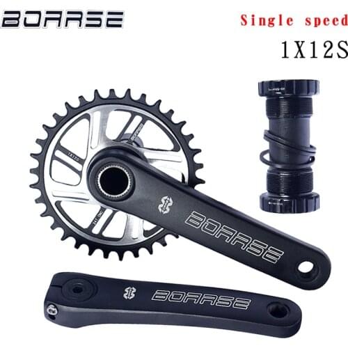 BOARSE BMX 34T Bicycle Chain Wheel 11/12S Single Speed With Bottom Bracke Cycling Chainring Crankset Part Accessories ±885g