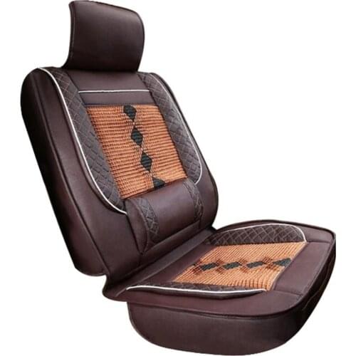 2021 Summer Winter Car Seat Cover Soft Ice Silk Anti-Slip Protector Front Back Cushion Pad Mat Support Automobiles Seat Covers