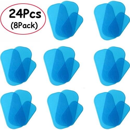 24pcs(8Pack) EMS Buttock Trainer Hydrogel Sticker Gel Pads Replacement Pad For Hip Trainer Muscle Stimulator Butt Toner