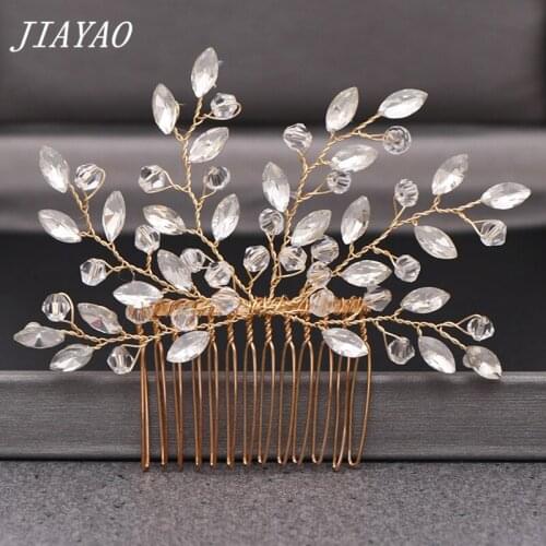 Rhinestone Hair Comb Hair Accessories For Women Hair Jewelry Elegant Rhinestone Wedding Hair Comb Bridal Head Jewelry