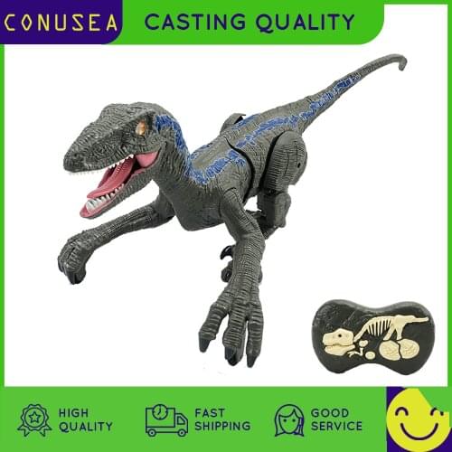 2.4G RC Dinosaur Intelligent Remote Control Dinosaur Music Light Toy Electric Walking Animals Toys For Children Gift Toys