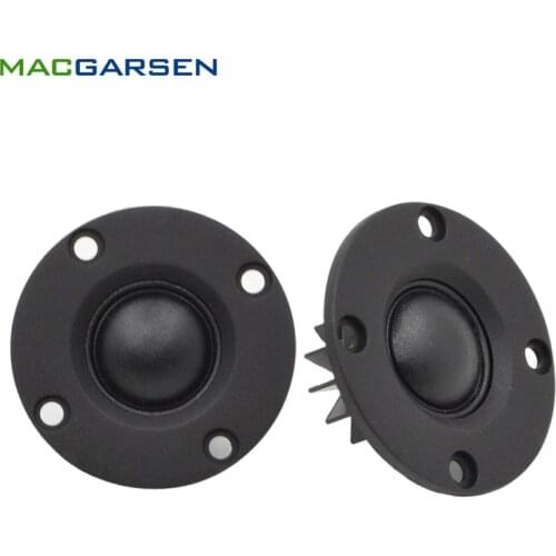 2pcs 2inch 30W Dome Tweeter Speaker Units 6ohm Treble Silk Film Horn Car Tweeter HIFI 25 core NdFeB Aluminum Radiator Tweeter