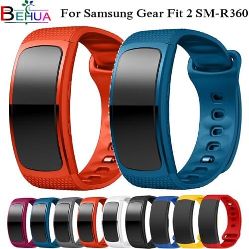 L/S Watch Band for Samsung Galaxy Gear Fit2 bracelet sport Silicone Wrist Band Strap For Samsung Gear Fit 2 SM-R360 Bands Belt