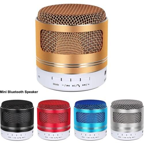 Mini Bluetooth Speaker Support FM Radio Loud Speakers Metal Surface Portable Stereo Sound Music Play with Mic enceinte bluetooth