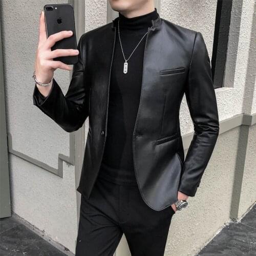 Moringcute Men's Faux Leather Jackets