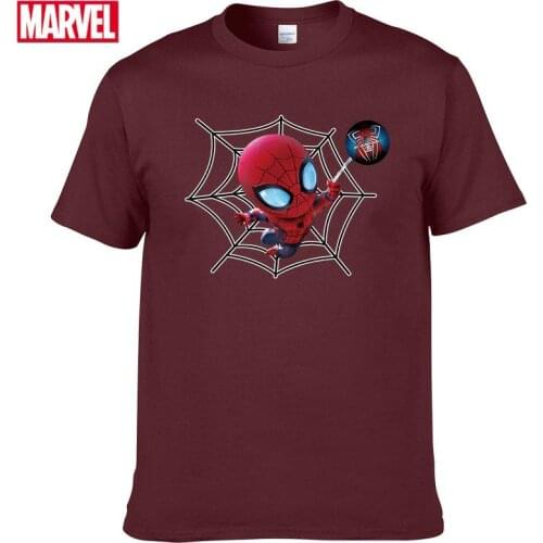 Marvel The Avengers Spider Man t shirt Short sleeve tee Mens cotton t-shirt 2021 Tops Summer graphic t shirts funny tshirts #60