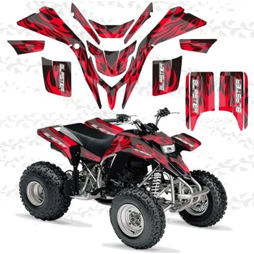 0214 Fire New Style DECALS STICKERS GRAPHICS For Yamaha BLASTER YFS200 1988 - 2006 1990 1994 1998 2000 2002 YFS 200 Blaster200