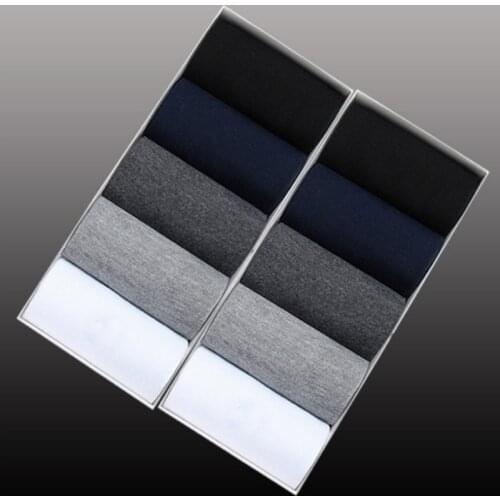 10 Pairs New Mens Cotton Socks Black Business Casual Gift Deodorization Spring Summer Male Crew Socks Hot Sale