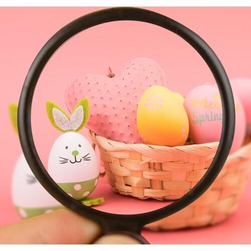 Portable Handheld Magnifier 8X Leather Magnifier Loupe Pocket Magnifying Glass Reading Monocle Jewelry Loupe Gift Glasses Lupe