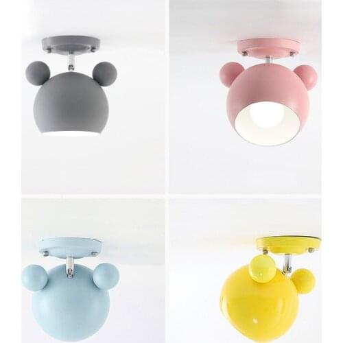Cartoon Mouse Ceiling Light Modern Ceiling Lamp Living Room Lights Hanging Childrens Room Kids Bedroom Home Lighting Fixtures