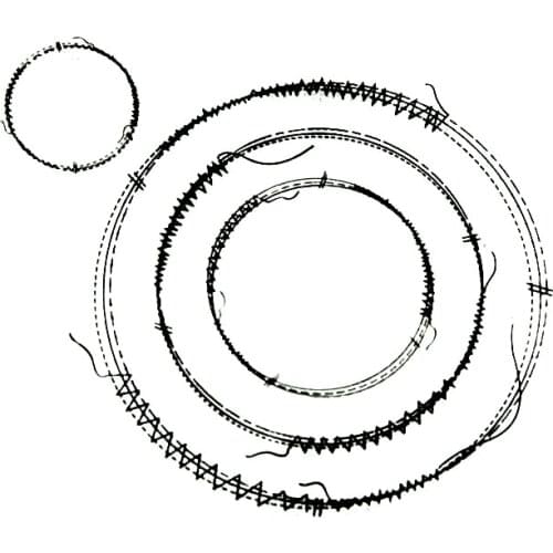 Clear Stamps Transparent Silicone Seal for DIY Scrapbooking Sewing Thread Round Card Making Photo Album Decor Crafts Supplies