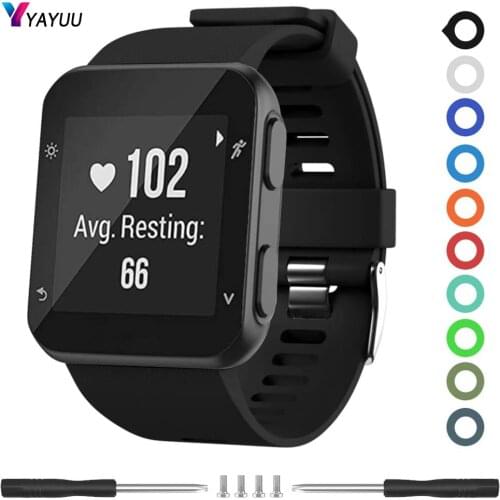YAYUU Watch Strap for Garmin Forerunner 35 Band Soft Silicone Replacement Bands for Garmin Forerunner 35 Watch