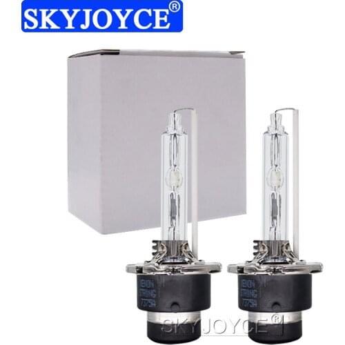 SKYJOYCE 2PCS 12V 35W D2S HID Xenon Lamp Metal Claw D4S 55W Car Headlight Bulb 4300K 5000K 6000K 8000K D2 D4 Auto Light Bulbs