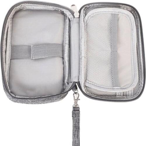 1pc Portable Data Cable Storage Bag Travel Electronic Accessories Bag Digital Camera USB Charger Mobile Power Storage Bag Box