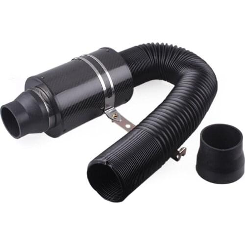 1 Set Universal Air Intake Filter Box Cold Feed Induction Kit Replacement Reduce Engine Carbon Deposit Accessories Car