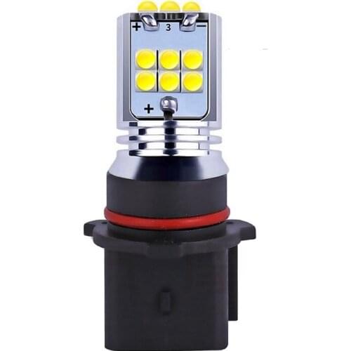 1 Piece P13W SH23W Super Bright LED Auto Driving Fog Lamps Front DRL Bulb Car DRL Daytime Running Lights White Yellow