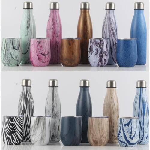 12ozswig eggshell cup double stainless steel red wine glass big belly water cup vacuum egg cup cola bottle thermos