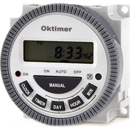 2pcs Digital LCD Display Timer Time Relay Switch CN304E-1 TM619 12V/24V/110V/220V for Options