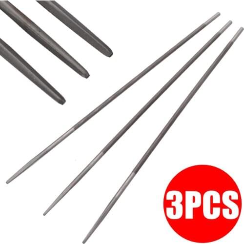 3pcs/set 4mm Round Chain Files 5/32" Chainsaw Saw Chain Files Sharpener Woodworking Power Tools