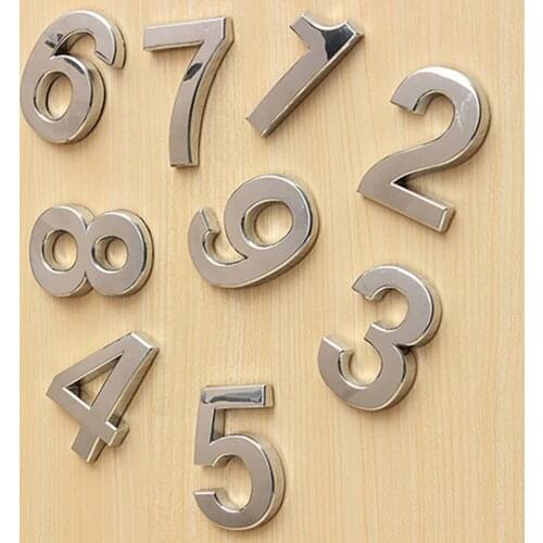 3D House Number Door Number Plate Home Number Street Mailbox Number Stickers Numbers Flat number Hotel Number Outdoor Door